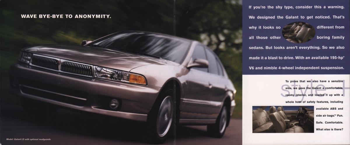 2000 Mitsubishi Galant Brochure Page 3